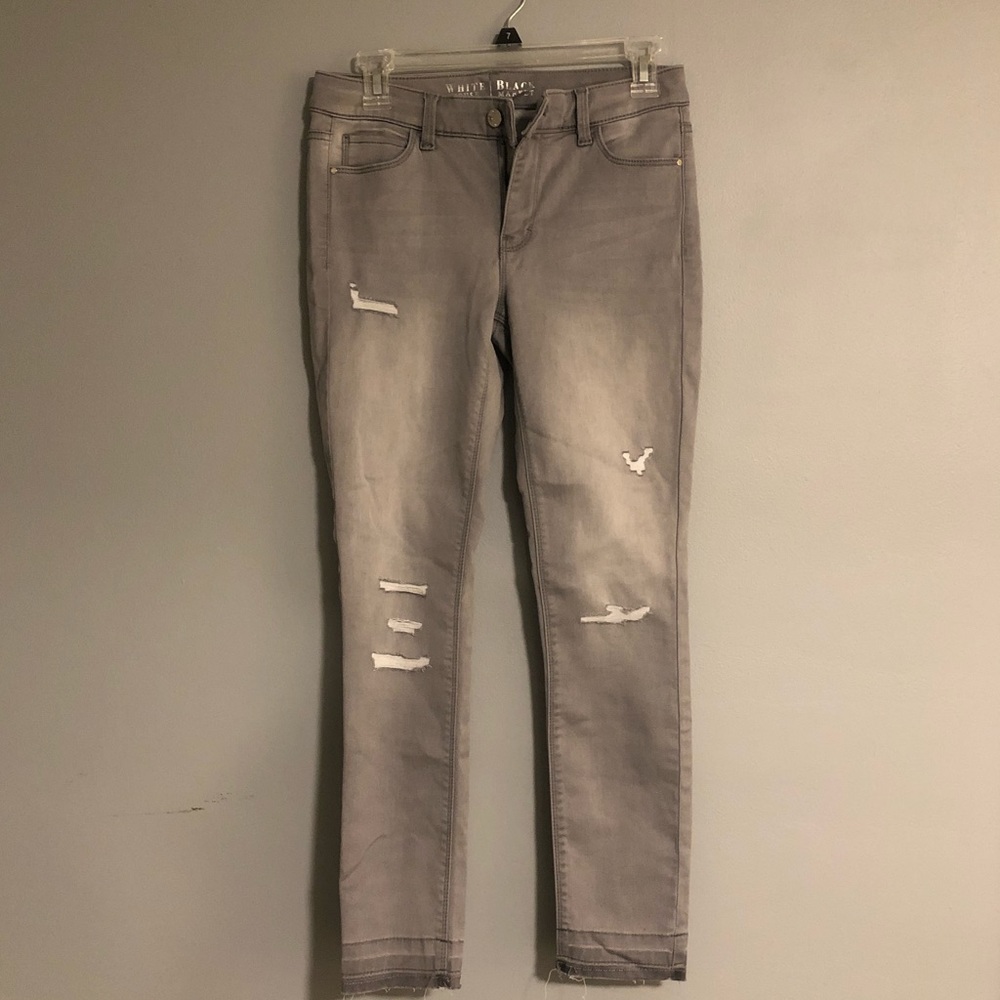 Gray Distressed Jeans